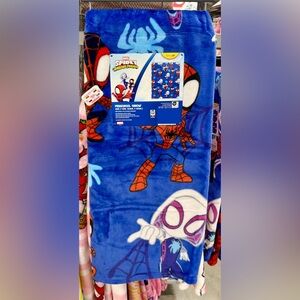 spider-man plush blanket throw